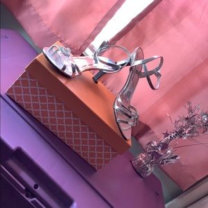 Skinny Strap Criscross Heels